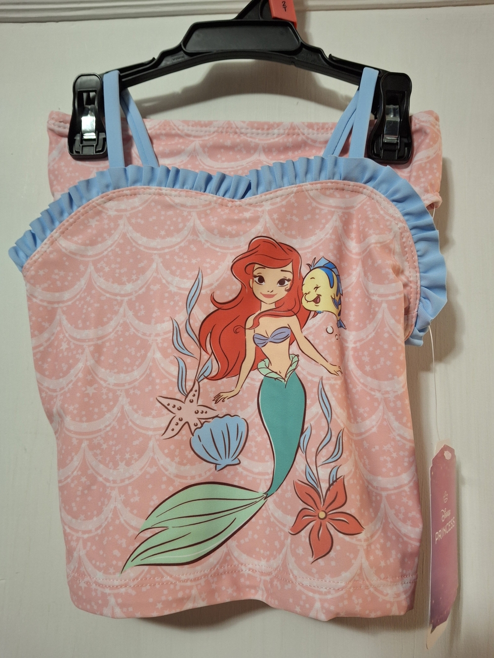 Disney Princess The Little Mermaid 2pc Swim Suit Size 2T
